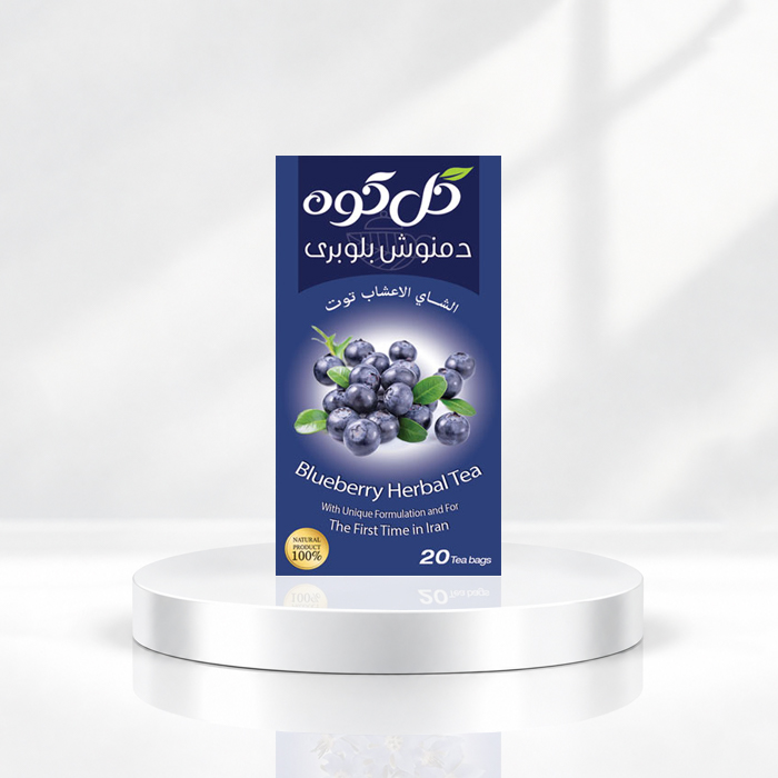 golkoh blueberry herbal tea دمنوش کیسه ای بلوبری گل کوه