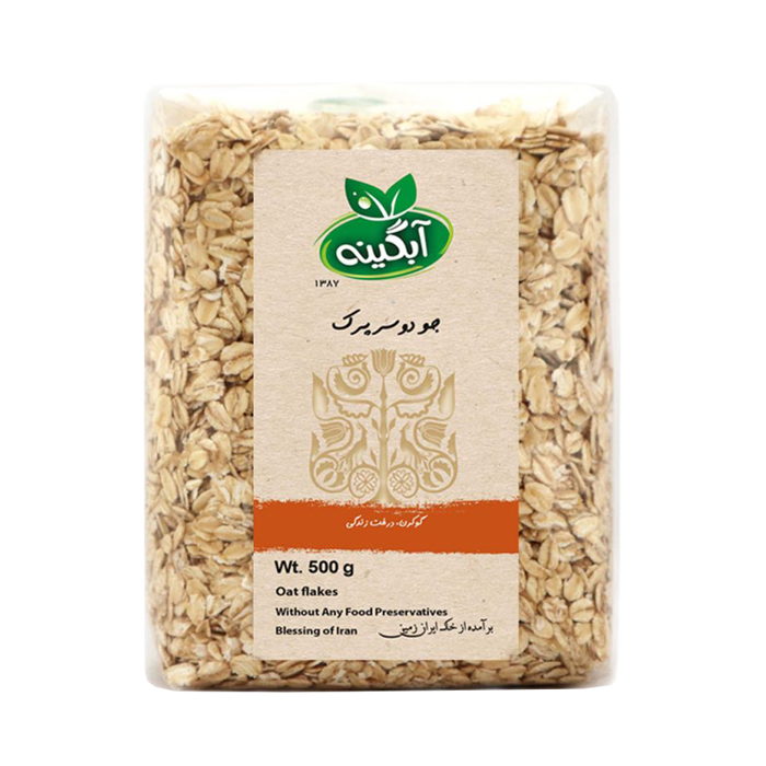 Abgine oat flakes جو دوسر پرک آبگینه