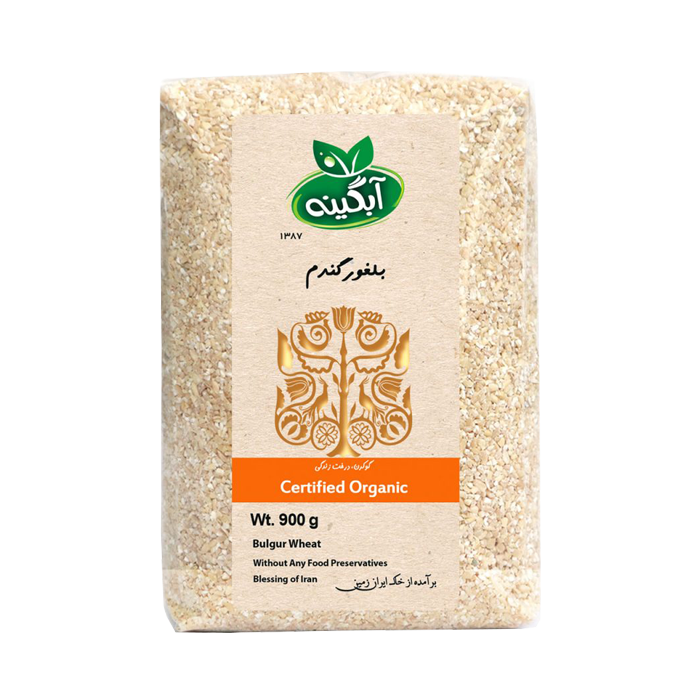 abgineh organic bulgur wheat بلغور گندم ارگانیک آبگینه